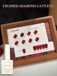 6件/套 2025新款 12ml容量 情人节礼物 夏季梦幻婚礼蕾丝亮片超亮细闪糖果冰透明不对称闪片玻璃纸凝胶指甲油 - 彩色 - 查看 27