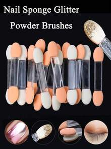 1盒双头美甲刷，带魔杖支架，尼龙毛刷，适用于美甲沙龙、美甲DIY、专业用途 - 彩色 - 查看 2