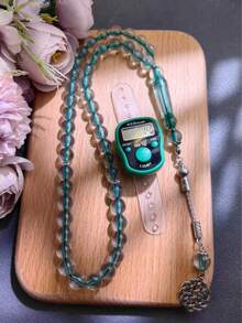 二合一斋月念珠+电子计数戒指，斋月和开斋节礼物，每日祈祷计数器，便携式 - 彩色 - 查看 12