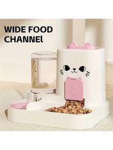 2-In-1 Automatic Pet Cat Dog Water & Food Dispenser, No Electricity, With Moisture-Proof Design - Multicolor - View 9