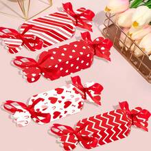Scatola regalo per confezione di caramelle regalo di San Valentino, forniture per feste, cuore dolce con fiocco, design a forma di caramella carina, adatto per compleanni, matrimoni, feste e piccoli regali - Multicolore - Visualizzare 1