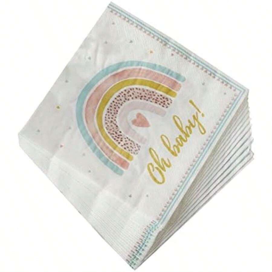 Kate Aspen - Decoraciones bohemias para baby shower, talla única, servilletas(Servilletas) - Multicolor - View 1