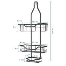CYPNOrganizador de Ducha Colgante Estante de Ducha Colgante para Baño de 3 Niveles con Ganchos y Cesta para Jabón Sin Taladrar Accesorios para Baño Colgar en la RegaderaFashion - 221241018 - Ver 4