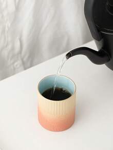 1pc 3.15-Inch High Ceramic Latte Coffee Cup, 200ml Water Mug, Creative Personal Espresso Cup, Graduation & Family Gathering Cup