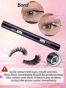 470pcs False Eyelashes Set, Includes Glue, Sealer, Tweezers, Lash Brush, Beginner-Friendly Kit, Creates Soft & Natural Lash Effect, Long-Lasting Thick & Fluffy, Portable Travel Size, False Lashes + Lash Curler + Lash Brush, Easy To Use, 6 Mixed Styles To Suit Different Eye Makeup Needs, Suitable For Daily/Dramatic/Party/Wedding/Fox Eye/Cat Eye Looks. - 彩色 - 查看 3