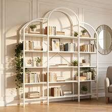 Bookcases - White + MDF+Metal + Modern - View 1