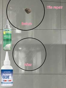 JAYSUING 1瓶/100毫升/瓷砖修补胶/适用于客厅、厨房和地板等场所的瓷砖防水、漏水修补、密封和裂缝修补。新旧型号随机发货。 - 彩色 - 查看 2