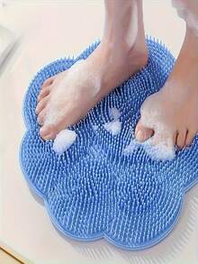 Badezimmer Massage Pad Set, mit Saugnapf, alkoholfreies Design, bequeme Rücken- und Fußreflexzonenmassage, für ein angenehmes Duscherlebnis, unverzichtbares Badezimmer-Accessoire, einfach zu verstauen, ergonomisches Design, hochwertige Materialien - Verschiedenfarbig - Übersicht 3