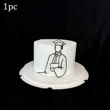 1个/3个黑色亚克力毕业肖像蛋糕装饰插牌，用于庆祝毕业派对DIY蛋糕甜点装饰 - 彩色 - 查看 18