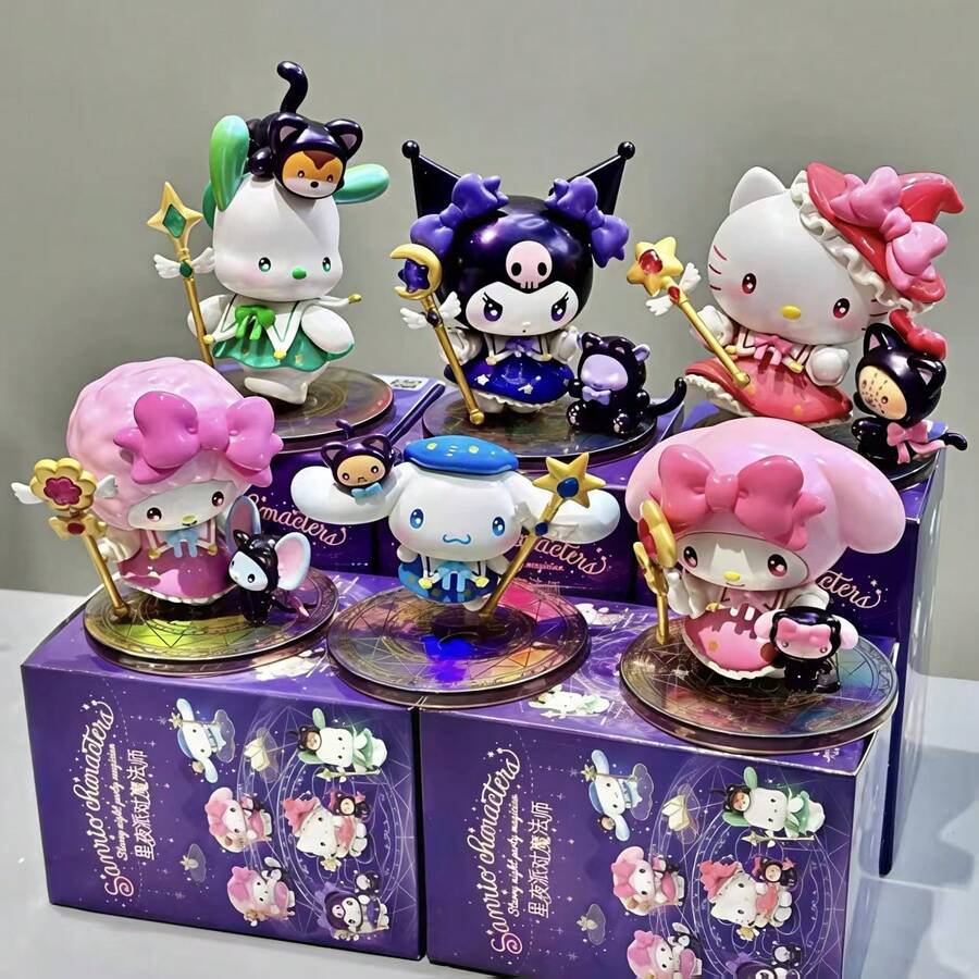 SANRIO 1/3/6个星夜魔术师玩偶盲盒 - PVC桌面摆件及完美礼物 [产品颜色以实物为准] - 彩色 - 查看 1