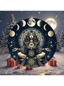 8x8 英寸。木质，精美女性人物造型，个性化礼品，艺术办公装饰，家居咖啡厅墙面装饰，适合室内/室外、画廊、俱乐部等场所。礼物之选，家居装饰，房间装饰，墙面装饰，生日毕业纪念。 - 彩色 - 查看 3