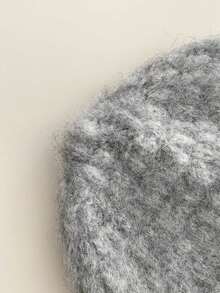 1pc Autumn/Winter Waffle Knit Bucket Hat, New Design With Knitted Blend, Tie-Up, Face-Framing, Warm Knit Cap, Ear Protection, Versatile, Grey Knit Hat, Soft & Cozy, Large Head Circumference, Bucket Hat, Warm Trapper Hat - Multicolor - View 10