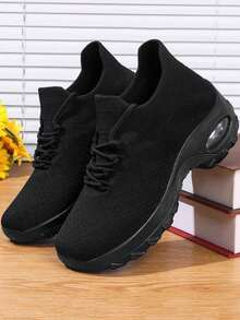 Women's Sports Shoes, Lightweight, Soft Soled, Breathable, Outdoor Versatile Women's Shoes - All Black - View 5