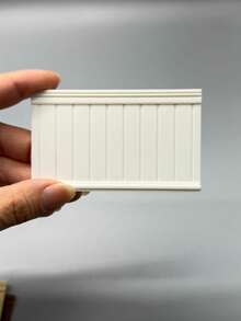 1:12 Scale Dollhouse Wall Paneling, Non-Wooden Wainscoting, Nordic Style Miniature Furniture, Multi-Color PLA Wall Tiles, Freely Assemble And Combine, Decorate Your Little World - Multicolor - View 26