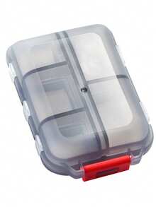 1/2 Pezzi Organizzatore di pillole portatile a doppio strato con 10 scomparti, coperchio trasparente indipendente, ermetico e anti-umidità, scatola di stoccaggio per medicinali da viaggio, adatto per il ritorno a scuola e l'uso in dormitorio - Multicolore - Visualizzare 13