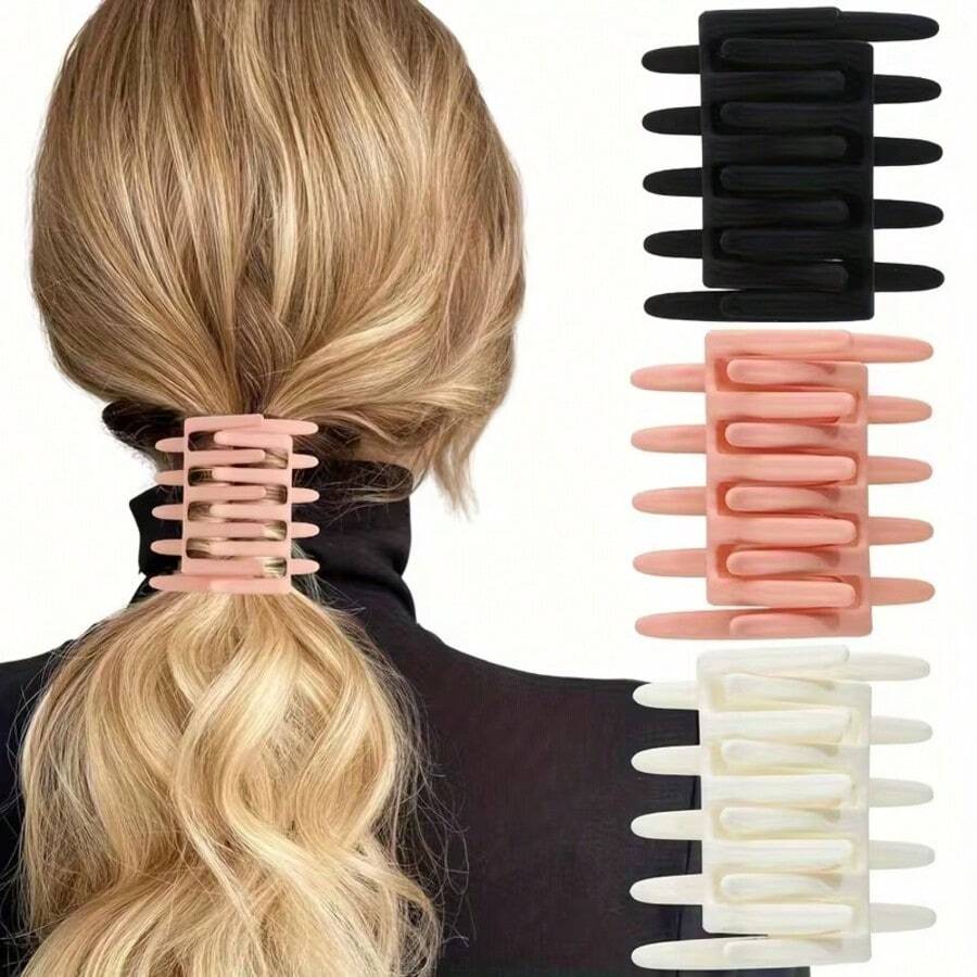 1 Stück lässige Haarspange, vintage Pferdeschwanz Mode große einfache Haarspange für Frauen, Frauen Haarklammern, Winter Haarschmuck, Mode Haarklammer, lässige Haarklammer, Sommer Outfits Haarspangen für Outdoor-Aktivitäten, Urlaub, Reisen, Outfit-Accessoires und als Geschenk, Festival, Party