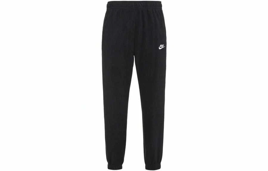 Quần dài nam Nike Essentials màu trơn có logo thương hiệu và dây rút, kiểu dáng thường ngày. - màu đen - Xem 1