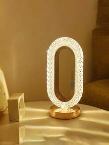 1个便携式无线LED台灯，可调光三色变换，亮度可调，可充电触控夜灯，适用于办公室、书房、卧室、餐厅、客厅、酒吧，也可作为节日礼物。LED灯、夜灯、照明灯、台灯、床头灯、装饰灯、桌面装饰灯、夜灯 - 多色 - 查看 3