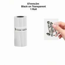 57mm Color On Transparent Glossy Thermal Sticker Photo Notes Suit For T02 M03 M04 Peripage A6 Paperang - Multicolor - View 13