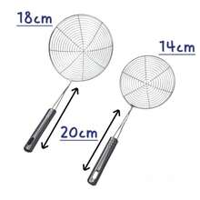2Pc 14cm & 18cm Wire Skimmer Set - Stainless Steel - Por defecto - Ver 2