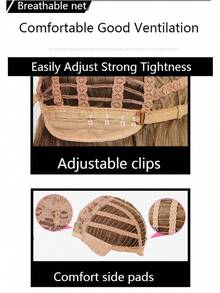 Peluca rubia ombre con raíces oscuras, ondulada natural, larga, rizada, peluca sintética para mujeres, cosplay,, uso diario - Azul índigo - Ver 3