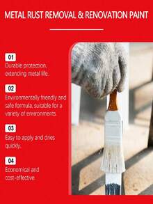 Water-Based Metal Anti-Rust Paint, Suitable For Cleaning, Waterproofing, And Rust-Proofing Metal Primers, Ensuring A Strong Finish. Multiple Colors Available. A Great Gift For Family And Friends, Especially For Holidays (New Or Old Styles Will Be Sent Randomly).
