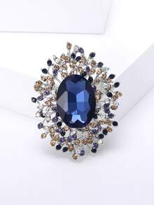 Luxury Crystal Glass Brooches - Rhinestone Pins For Women Unisex Casual Party Jewelry Accessories / Friends Gifts Badges Decoration - Crystal Glass - View 9