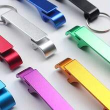 5pcs, 3pcs, 1pcs Bottle Openers, Beer Bottle Openers/Soda Bottle Openers, Keychain Bottle Openers, Aluminum Multifunctional Bottle Openers, Suitable For Parties, Festivals, And Gatherings - 彩色 - 查看 3