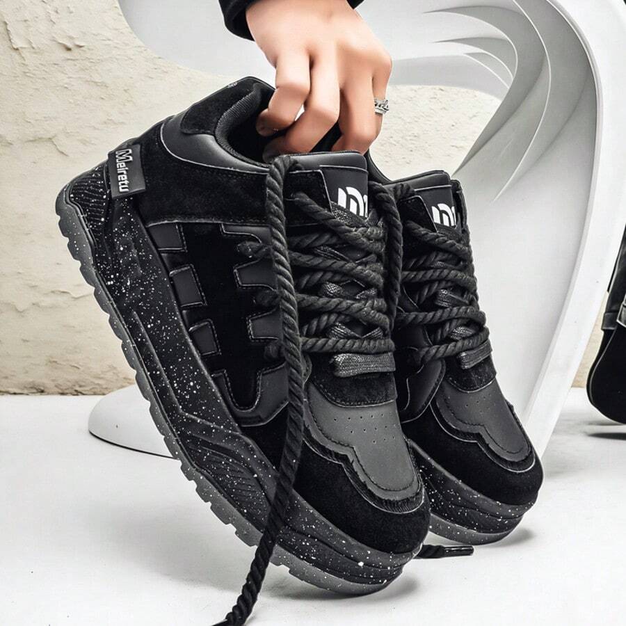 Giày thể thao vải bố Ins-Style - Giày casual unisex đa năng, thoáng khí, chống trơn trượt, bán chạy nhất xuyên biên giới - màu đen - Xem 1