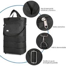 Maletas de Viaje Plegable Expandible,  Maleta Plegable de Viaje con Ruedas, Maletas Expandible 5/10/15/20/25 kg, Maleta de Viaje Grandes de 30 Pulgadas. (Negro),38261006 - Multicolor - Ver 5