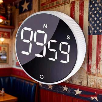  1 adet SUTAN Marka LED Döner Ayarlı Yüksek Kaliteli Zamanlayıcı, Laboratuvar Zamanlayıcısı, 3 Seviyeli Alarm Elektronik Zamanlayıcı