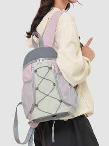 可折叠速干尼龙背包，多功能时尚日常包，多口袋轻便旅行包，大容量简约书包，方便实用，适合学生、护士、教师、商务人士、旅行、通勤、购物、办公、约会、徒步、培训、工作等各种场合。也是理想的生日或节日礼物。 - 彩色 - 查看 9