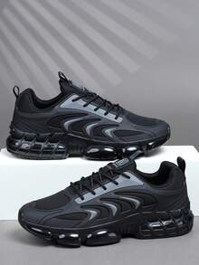 Fashion Casual Men's Shoes,Classic Stylish Men Sports Shoes Lace-Up Running Shoes,Personalized Men Sneakers Street Casual Shoe - Grey - View 5