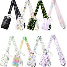1 Set Minimalist Theme ID Card Holder - Lanyard Included - Suitable For Transit Card, ID Card, Name Card, Conference Pass, Nurse ID, School ID - Office & School Supplies - Multicolor - View 12
