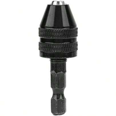 0.3-3.6mm Keyless Drill Chuck 1/4" Hex Shank Adapter Converter, Suitable For Screwdriver