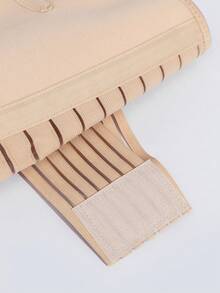 Three-Section Hook And Loop Adjustable Women's Waist And Abdominal Belt, Back Protection Belt, Correction Belt, Abdominal Girdle; Suitable For Daily Sedentary, Postpartum Recovery And Other People - Apricot - View 7