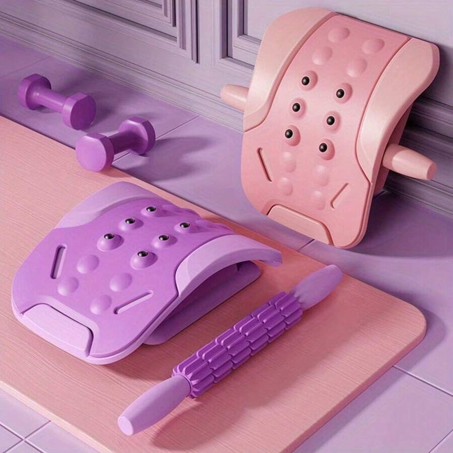 腰椎舒缓器，瑜伽拉伸腰椎器，腰部放松工具，背部拉伸板 - 腰椎舒緩器 - 查看 1