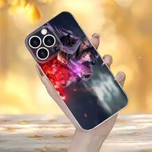 Dos figuras abrazadas con una energía vibrante y radiante. Esta elegante funda es compatible con los modelos  17, 16, 15, 14 Pro Max, 13, 12, 11, XR y XS Plus. Fabricada en silicona de vidrio, ofrece protección contra golpes y caídas, además de una sensación superior. Es un regalo ideal para familiares, amigos y seres queridos, y una opción perfecta para Año Nuevo. - transparente - Ver 6