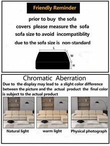 1pc Stretch Sofa Cover, Non-Slip Full Coverage Sofa Seat Cover, Suitable For All Seasons, Fabric Thickened Sofa Slipcover, Machine Washable, Dust-Proof, Pet-Friendly, Decorative Sofa Protector, Adjustable For Corner Sofa, Bedroom, Office, Living Room, 1/2/3/4 Seater - Khaki - View 12