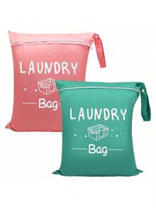 大号旅行洗衣袋，防水干湿两用，可机洗，适用于脏衣服、泳衣、健身服、瑜伽服等，也适用于旅行、宿舍、大学、郊游等场合的洗衣，多种颜色可选，是学校用品、返校季、大学生和日常家居收纳的理想之选。 - 彩色 - 查看 7