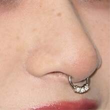 Slavic Aesthetic Nose Ring, Seamless Hoop, Niche Punk Style Piercing - Slavic Aesthetics: Nose Ring - View 1