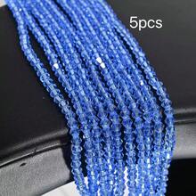 4mm Vibrant Faceted Glass Ball Beads | Sparkling Crystal Loose Beads | DIY Bracelet Necklace Phone Chain Jewelry Making Supplies | Handmade Craft Accessories - Spinel - View 99