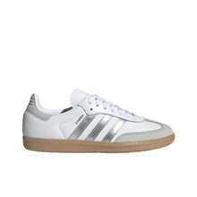 Adidas Og 'White Silver Metallic Grey JI2725 Samba Women's Sporty Lace Up Splicing Home All Seasons - 銀色 - 查看 5