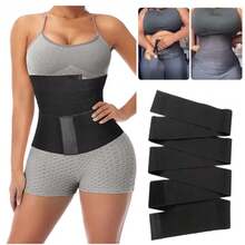 Women's Waist Trainer, Abdominal Control, Waist Shaper With Straps - 黑色 - 查看 2