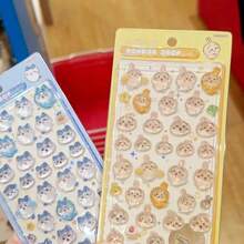 1pc Anime Cartoon Sticker, Cute Animal Kitten Sticker, Reusable Waterproof Sticker, DIY Craft Sticker, Suitable For DIY Phone Cases, DIY Sticker Notebooks, DIY Crafts, Laptops, Gift Packaging, Party Decoration, Perfect Holiday Gift, Gifts For Fans And Friends(Random Style) - Multicolor - View 2