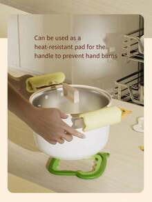 1pc Removable Heat Insulation Mat, Silicone Pot Holder, Cup Pad, Tabletop Protector, Heat Resistant, Anti-Scald, Home Use - Multicolor - View 5