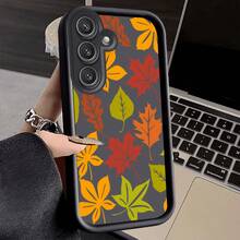 Funda de Teléfono con Patrón de Hojas de Otoño Adecuada para Samsung Galaxy A03s/A10s/A13/A14/A15/A30/A20s/A22/A24/A25/A31/A32/A33/A34/A35/A50/A30s/A51/A52/A53/A54/A55/S20/S21/S22/S23/S24/S25/M15/M31/M34/M35/M54/M55 Funda Suave de Escalera de Ojos de Cielo Clásica en Blanco y Negro de Dos Tonos Antigolpes Protección Completa Regalo de Elemento de Alta Gama a la Moda Mejor Opción - Multicolor - Ver 9