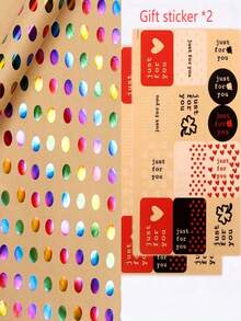 1卷3米长彩色波点圣诞礼品包装纸，包含粉色、蓝色、金色、绿色、紫色、红色和橙色，质地光滑，适用于生日、婚礼、圣诞派对装饰、手工制作——非常适合礼品包装、剪贴簿和节日DIY装饰 - 彩色 - 查看 16
