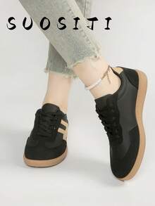 Women's Fashion Non-Slip, Durable, Comfortable And Lightweight Sports Casual Shoes - Black - View 6