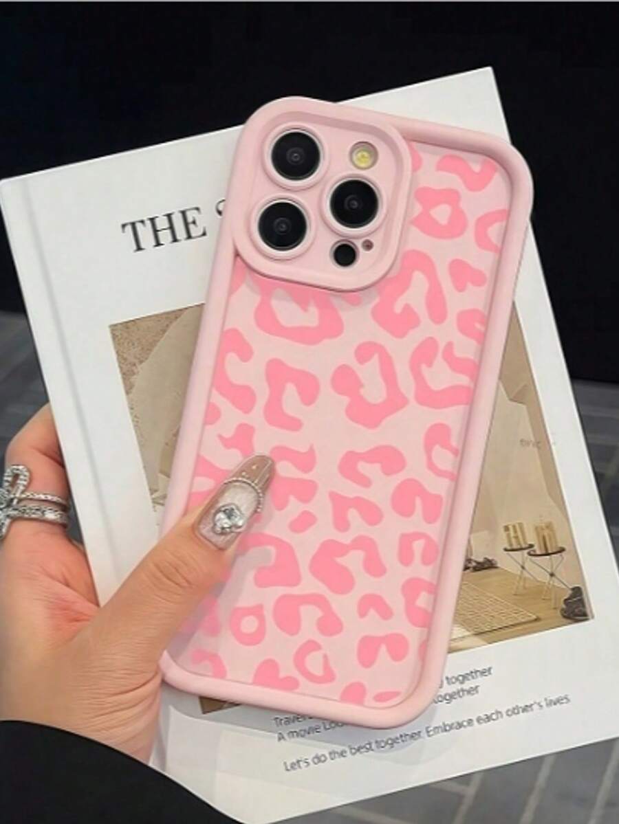 Cheetah,Leopard Print 1pc Leopard Patterned Case Compatible With IPhone 17 Pro Max Shockproof Bumper Phone Cover Compatible With IPhone17 14 15 Pro Max 13 12 11 16Plus 17 Air - Multicolor - View 1